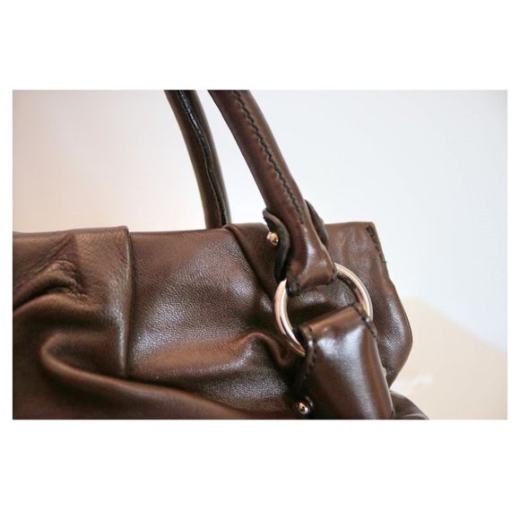 Salvatore Ferragamo Brown Leather Shoulder Bag - Picture 9 of 11